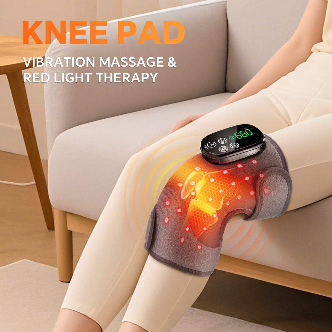 LED Knee Wrap Red Light Therapy Vibration Motors