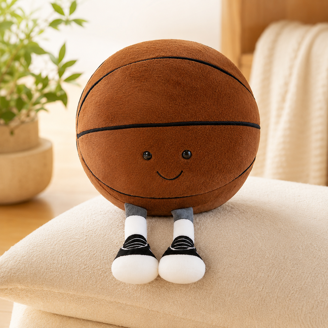 Plush Sports Balls Toy Football Basketball Volleyball Pool Kids Gift