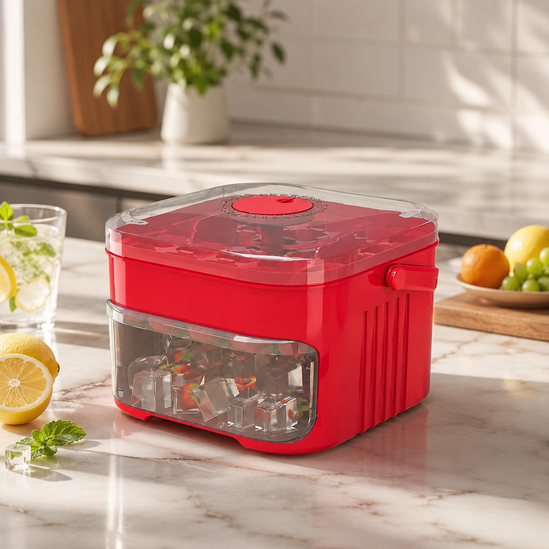 Ice Cube Tray Stackable 25 50 Grid Easy-Release Mold for Freezer Drawer