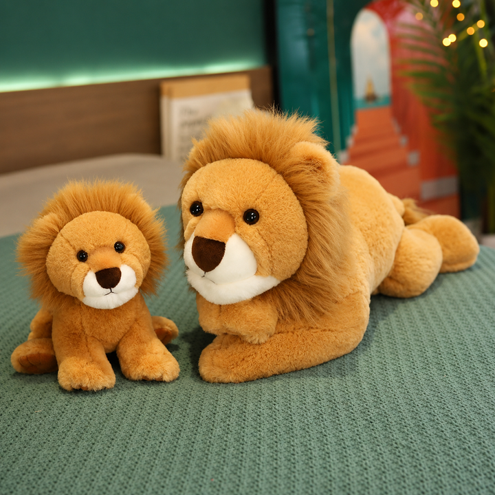 Lifelike Plush Lion Toy Soft Wild Animal Stuffed Kids Gift