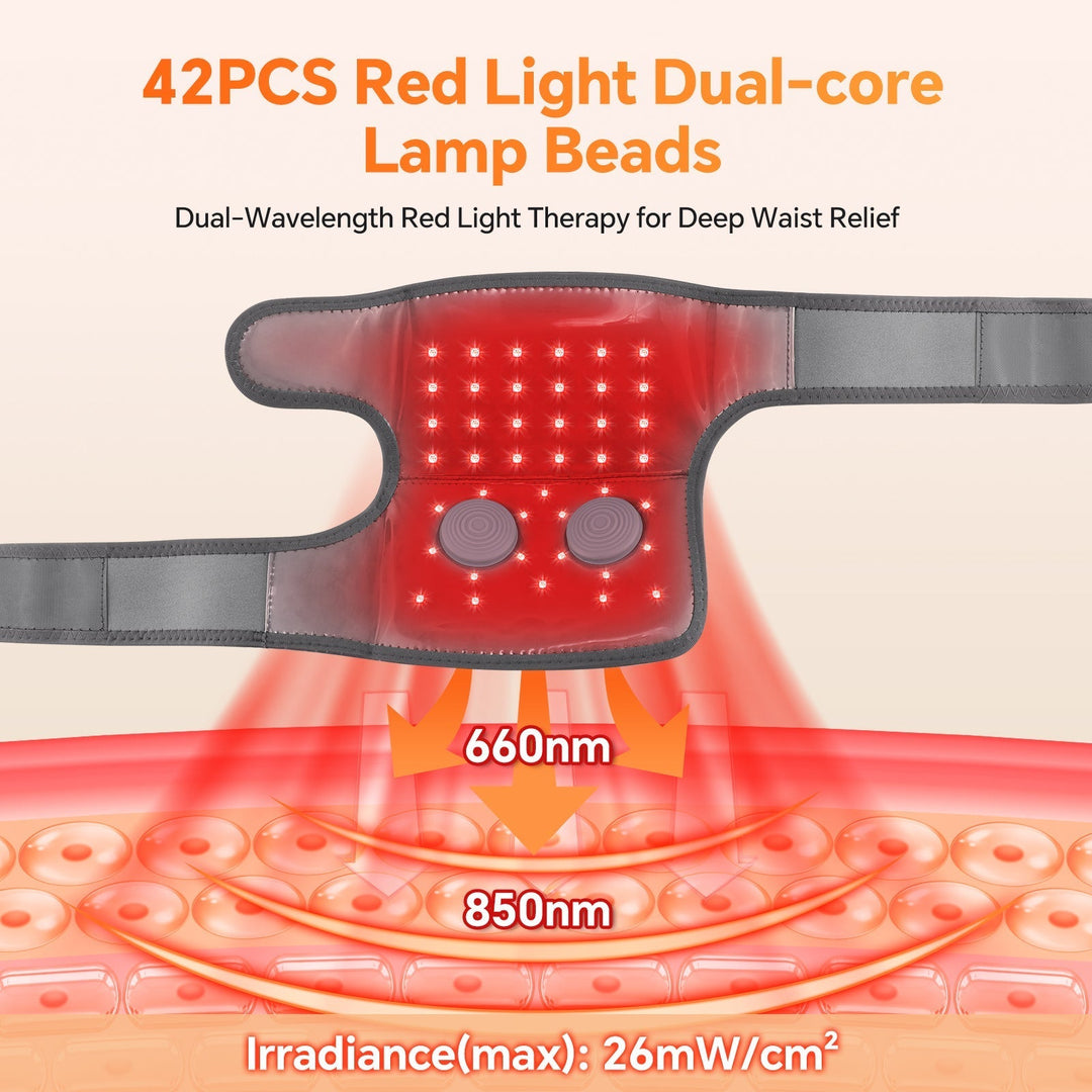 LED Knee Wrap Red Light Therapy Vibration Motors
