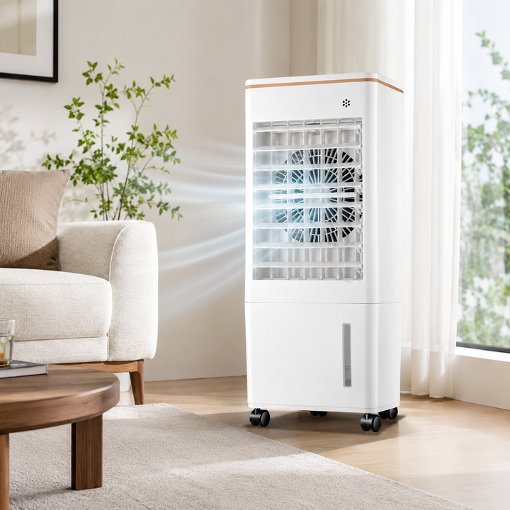 Portable Evaporative Air Cooler 8L Water Tank Mobile Cooling Fan Home Office