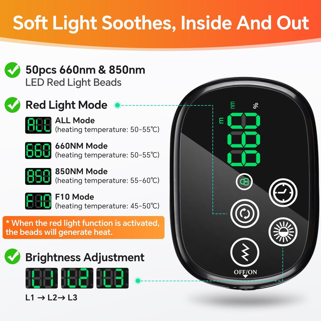 Red Light Therapy Shoulder Massager 660nm 850nm Device