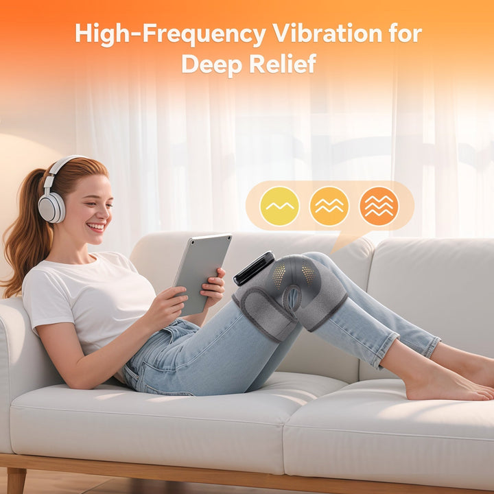 LED Knee Wrap Red Light Therapy Vibration Motors