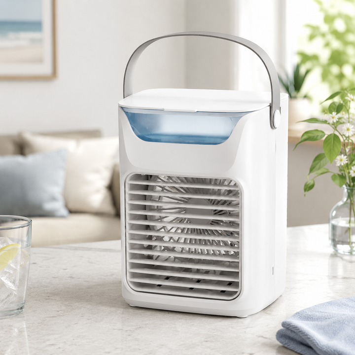 3-in-1 Fan Air Conditioner Humidifier Mini Cooler LED Office Home Desk