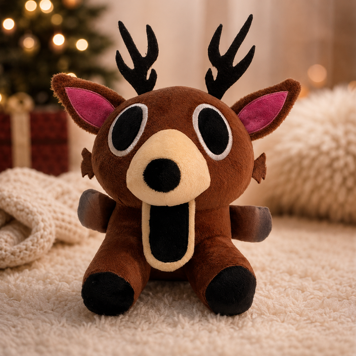 Cute Cartoon Deer Plush Soft Stuffed Kids Holiday Christmas Gift