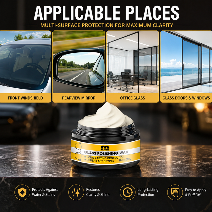 Glass &amp; Lens Scratch Repair Kit Polish Refinishing Agent Restores Clarity