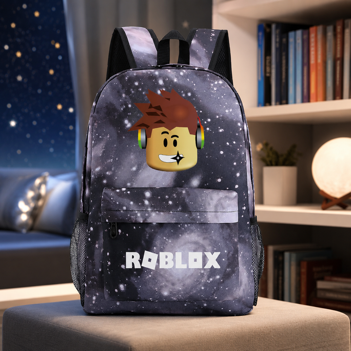 Roblox Character Backpack Large Capacity School Bookbag for Boys and Girls