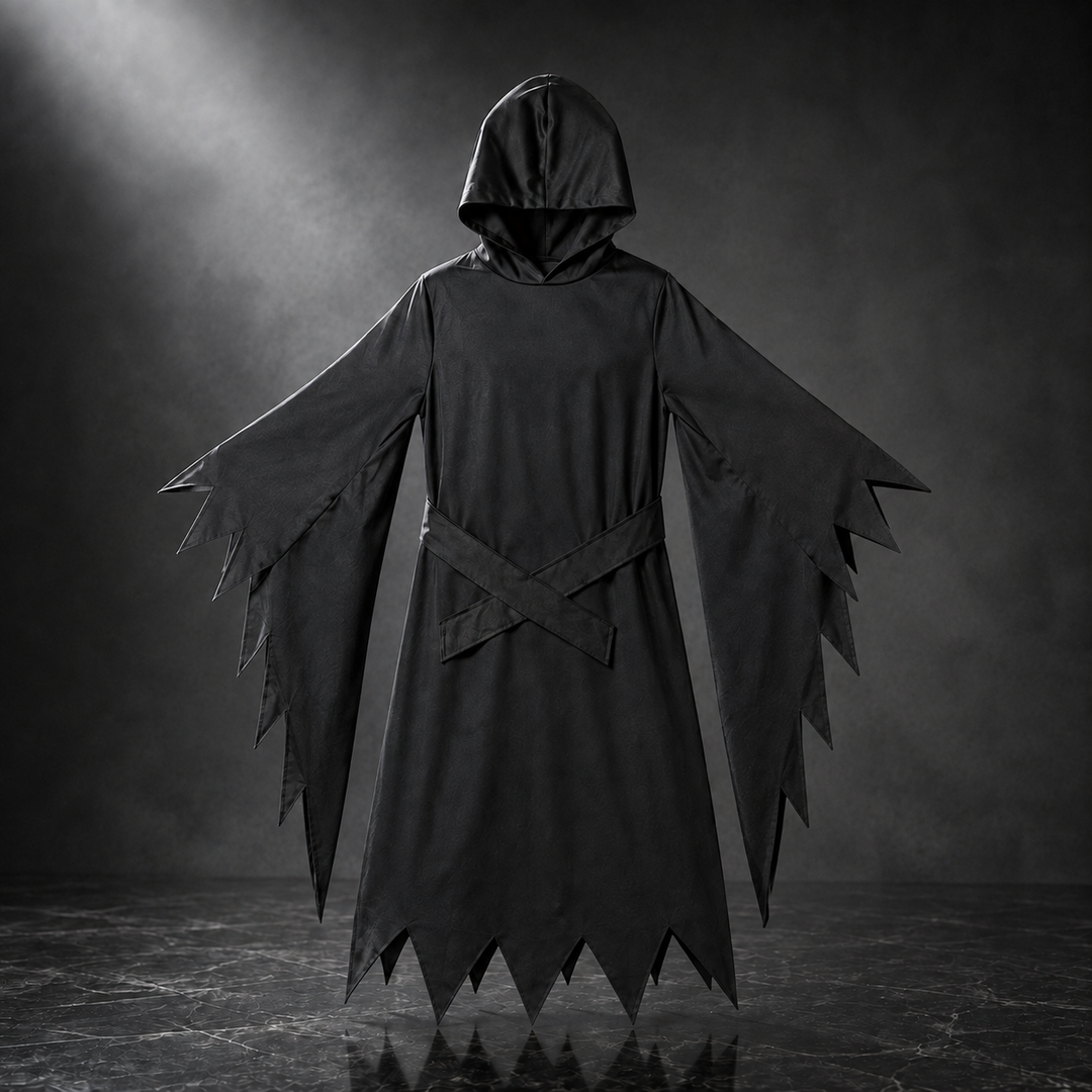 Ghostface Robe Costume Hooded Halloween Costume with Mask