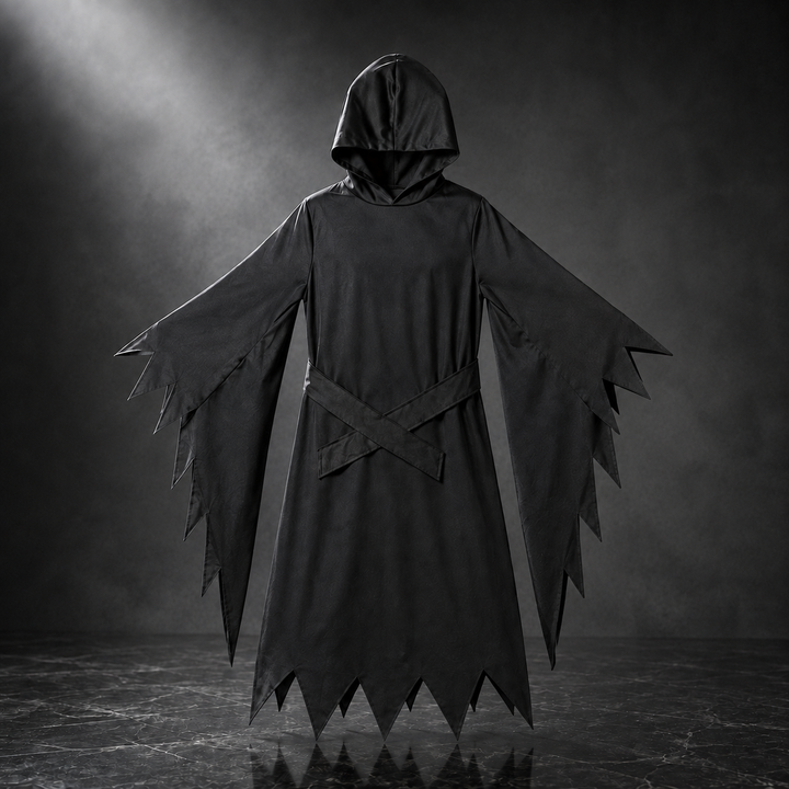 Ghostface Robe Costume Hooded Halloween Costume with Mask