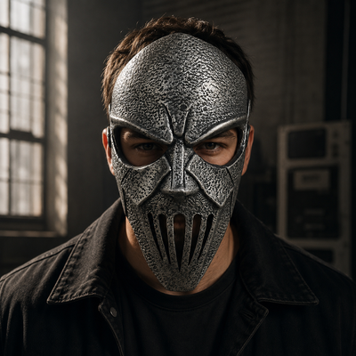 Heavy Metal Horror Face Mask Latex Halloween Costume Mask