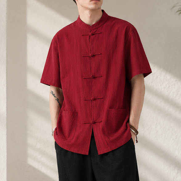 Linen Shirt Men&