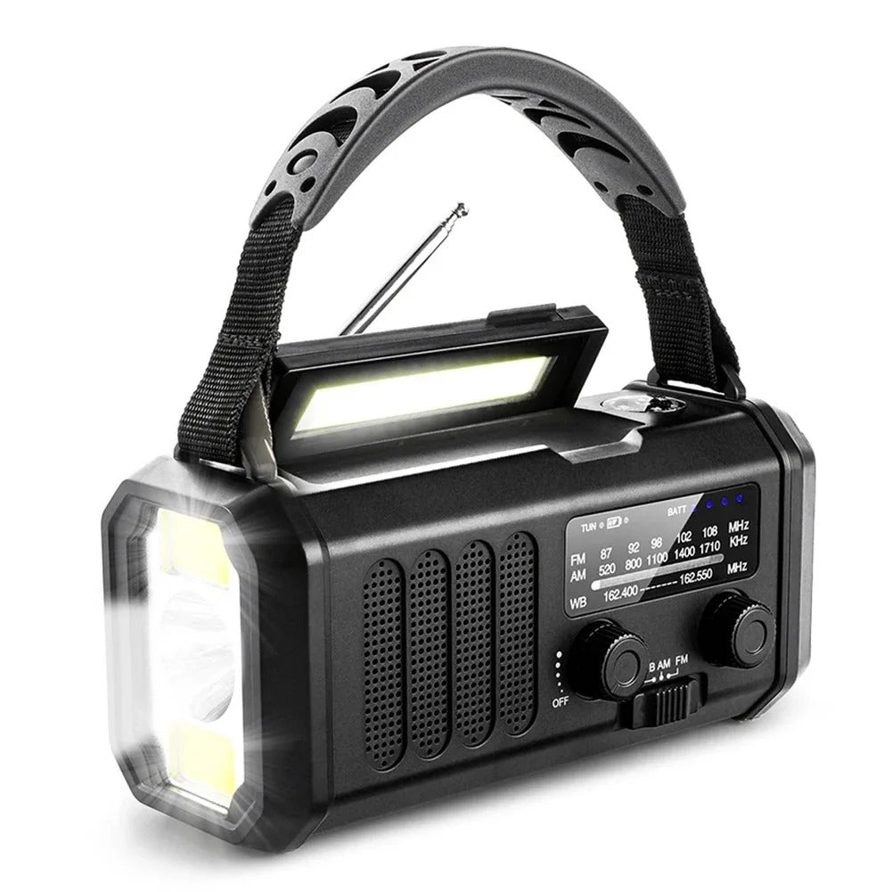 Emergency Radio Solar USB Charger Portable Power Bank
