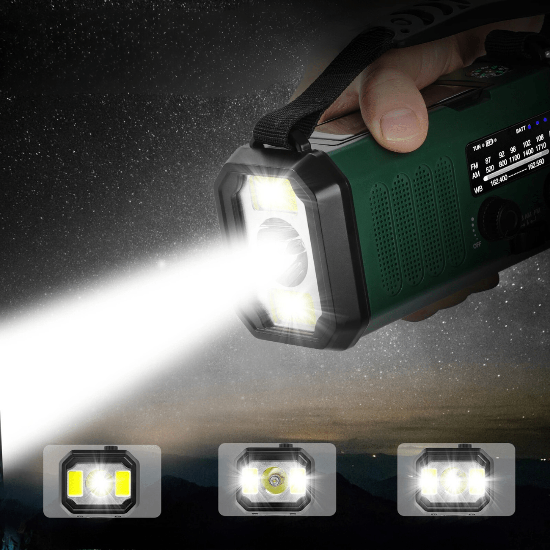 Emergency Radio Solar USB Charger Portable Power Bank