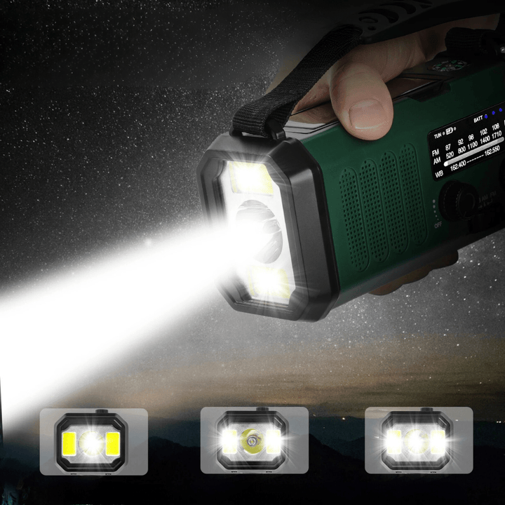 Emergency Radio Solar USB Charger Portable Power Bank
