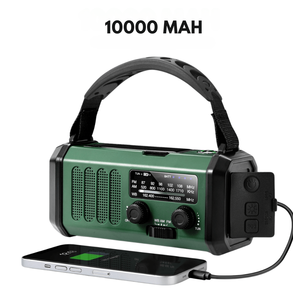 Emergency Radio Solar USB Charger Portable Power Bank