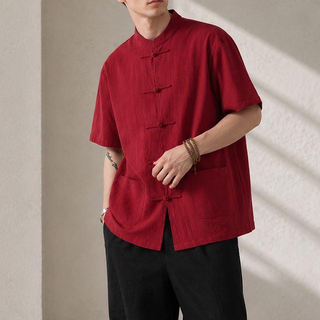 Linen Shirt Men&