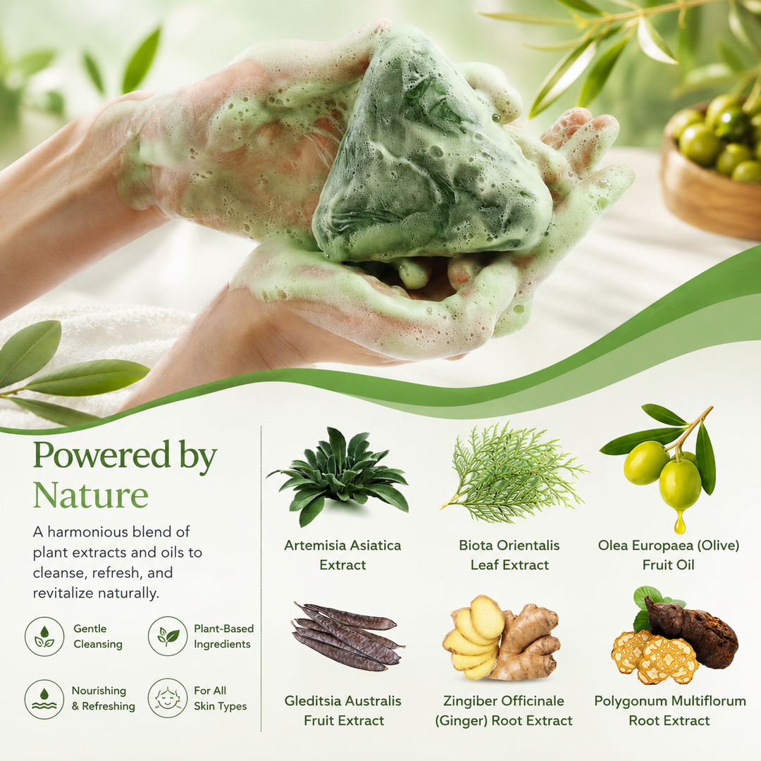 Shampoo Bar for Hair Growth Anti-Hair-Loss Oil Control Organic Natural Soap