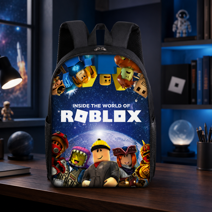Roblox Boys 3-Piece School Backpack Set with Shoulder Bag &amp; Pencil Case