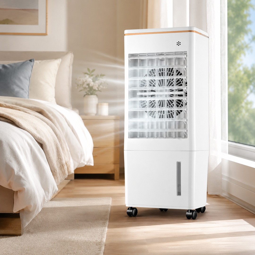 Portable Evaporative Air Cooler 8L Water Tank Mobile Cooling Fan Home Office