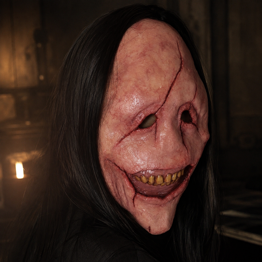 Scarred Face Horror Latex Mask Halloween Costume Mask