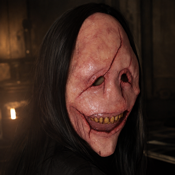 Scarred Face Horror Latex Mask Halloween Costume Mask