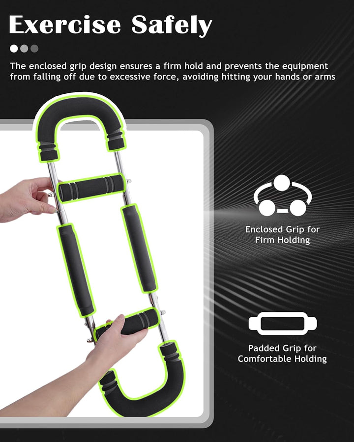 Adjustable Arm Exerciser Forearm Triceps Strength Training Bar