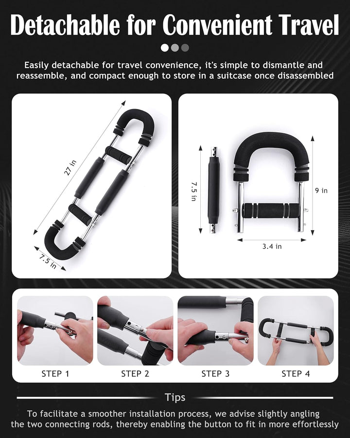Adjustable Arm Exerciser Forearm Triceps Strength Training Bar