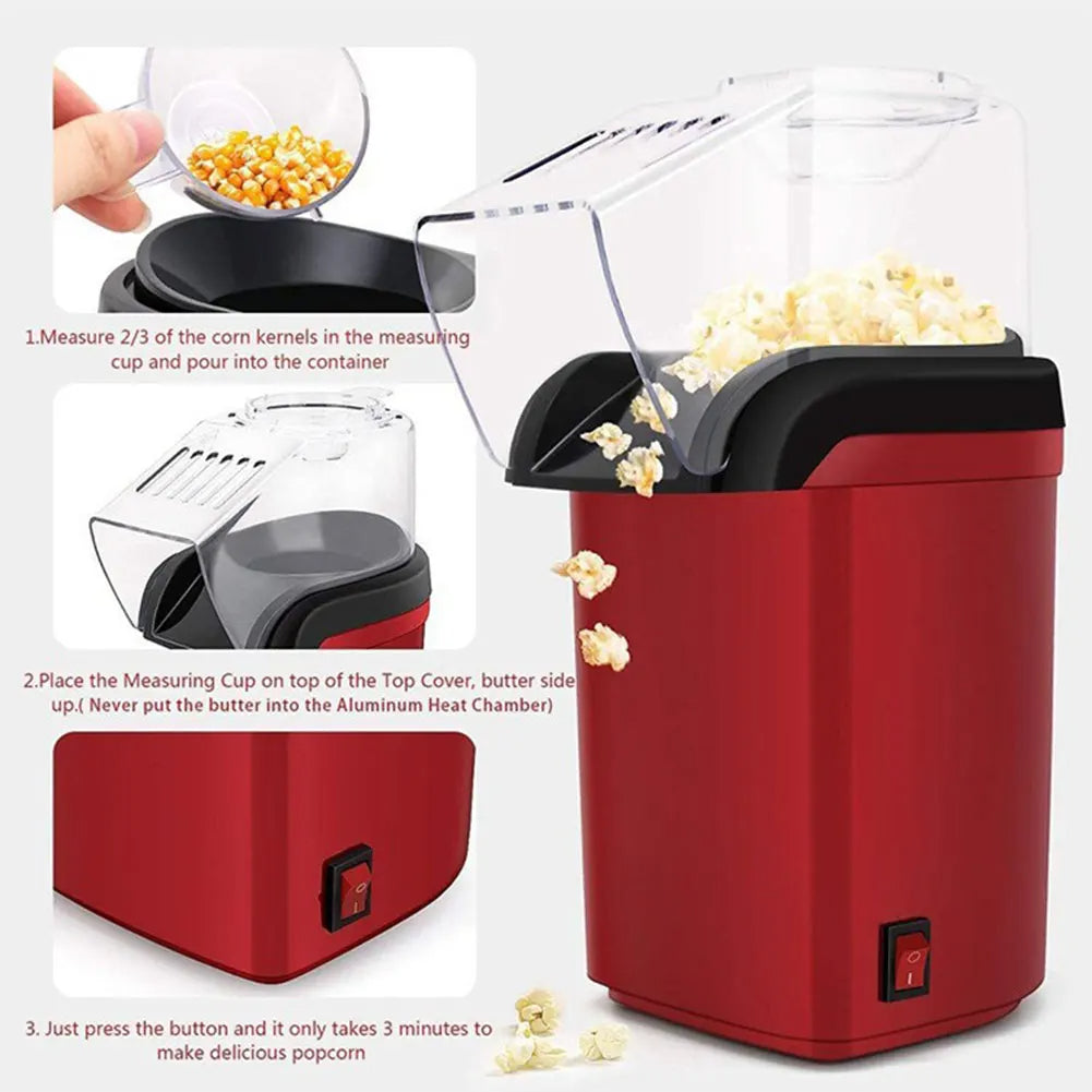 Popcorn Maker Machine Automatic Kitchen Appliance