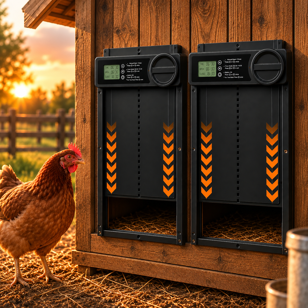 Automatic Chicken Coop Door with Timer and Anti Pinch Sensor