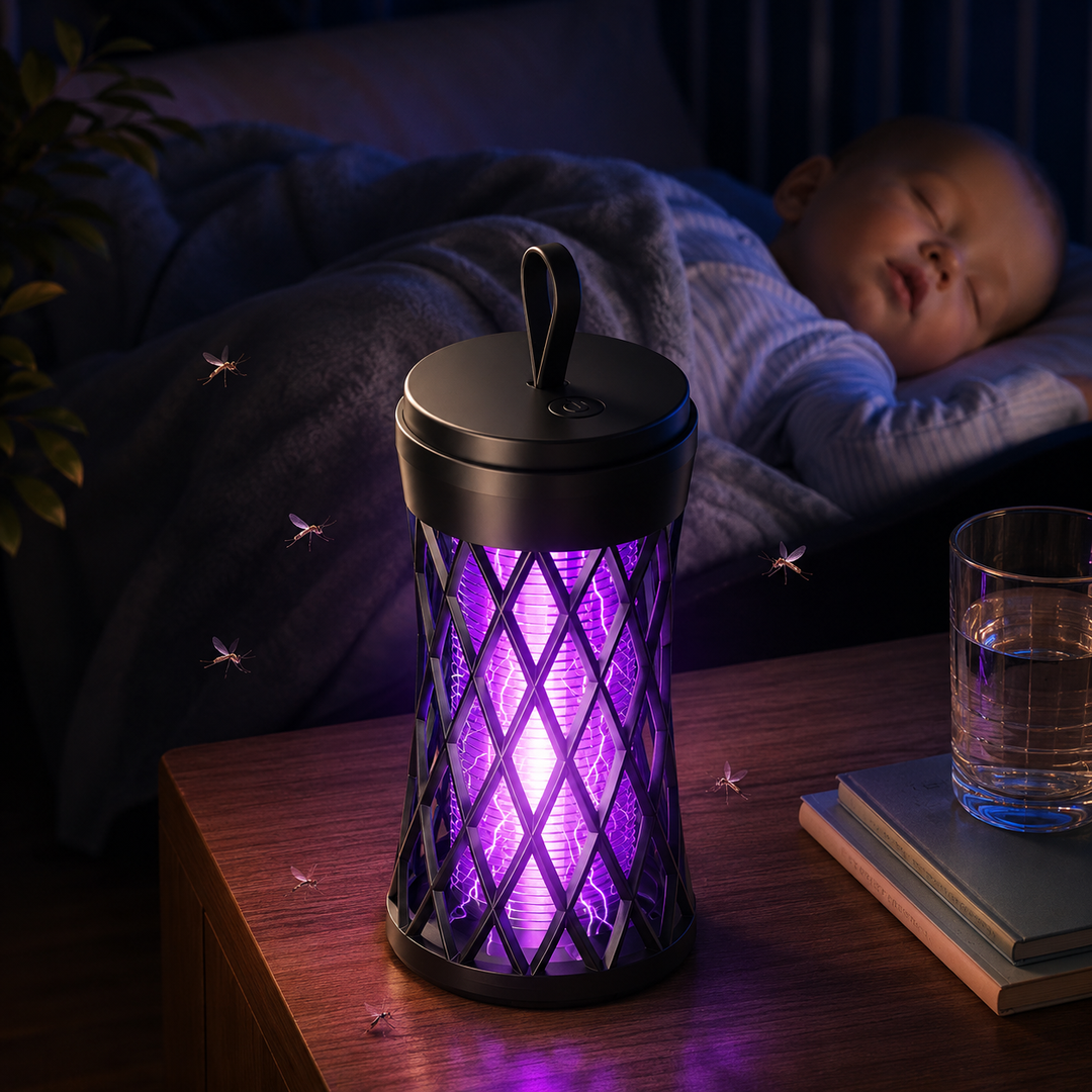 Electric Shock Mosquito Killer Lamp Outdoor LED Insect Trap Light