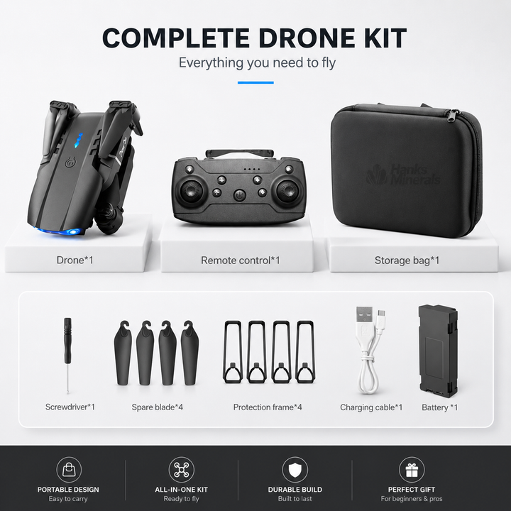 Foldable Drone 4K GPS Quadcopter 5G WiFi Dual Camera FPV RC Aerial Photography