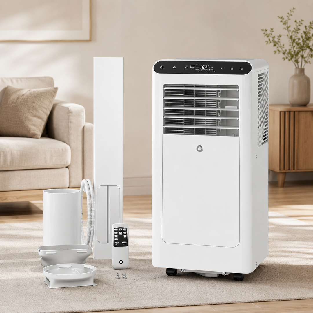 8000 BTU Portable Air Conditioner 3-in-1 Quiet Black Control 350 Sq Ft