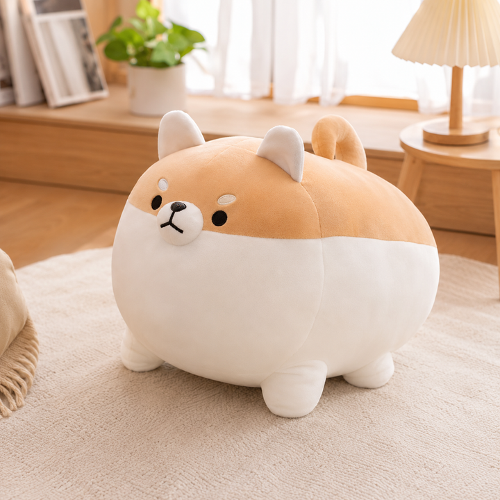 Cute Fat Shiba Inu Plush Dog Soft Stuffed Kids Birthday Gift