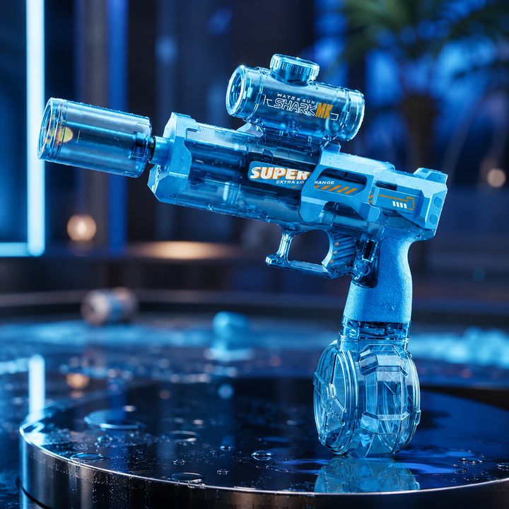 Rechargeable Electric Water Gun LED Lights 26ft Range Summer Kids Adults Gift