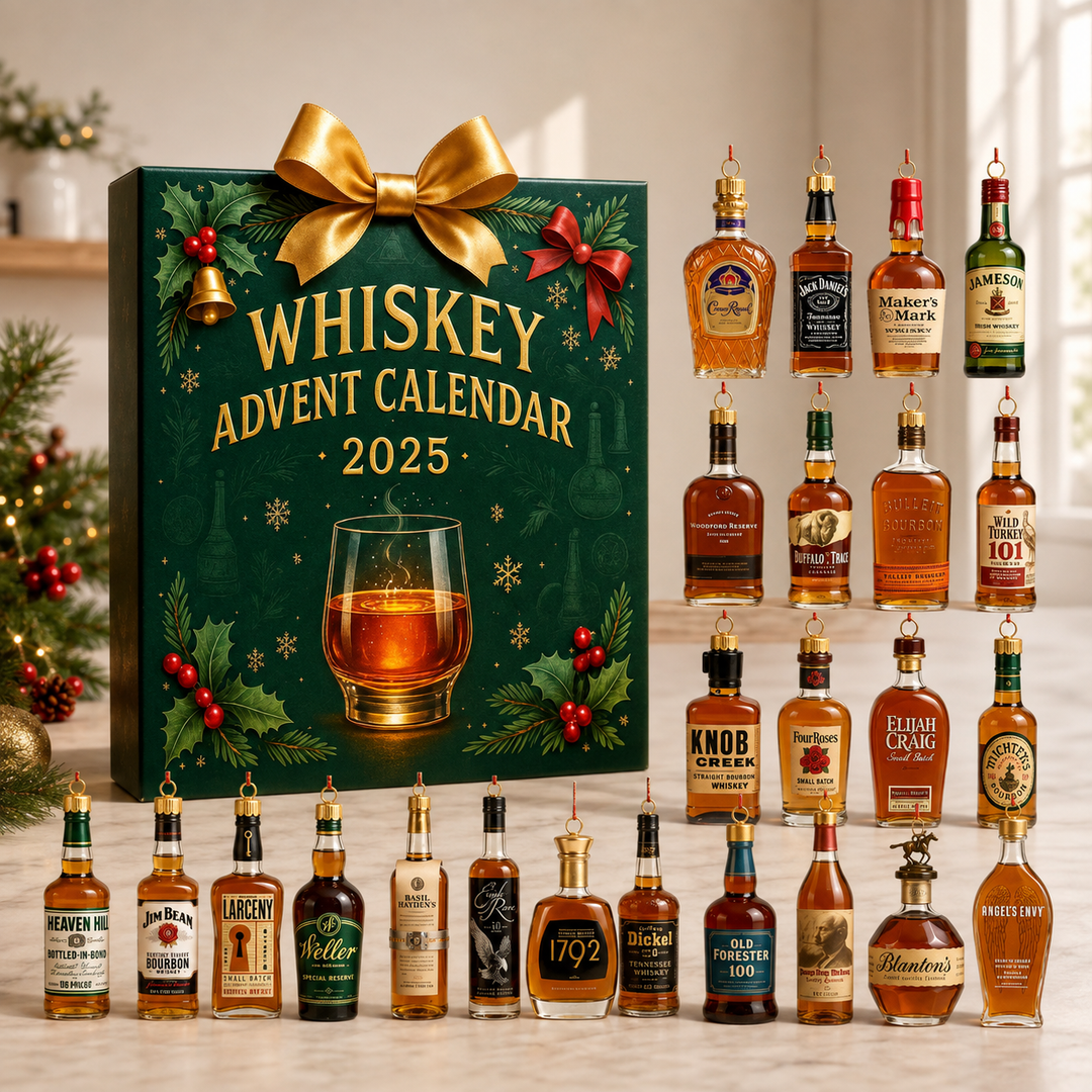 Whiskey Advent Calendar 2025 with miniature bottles