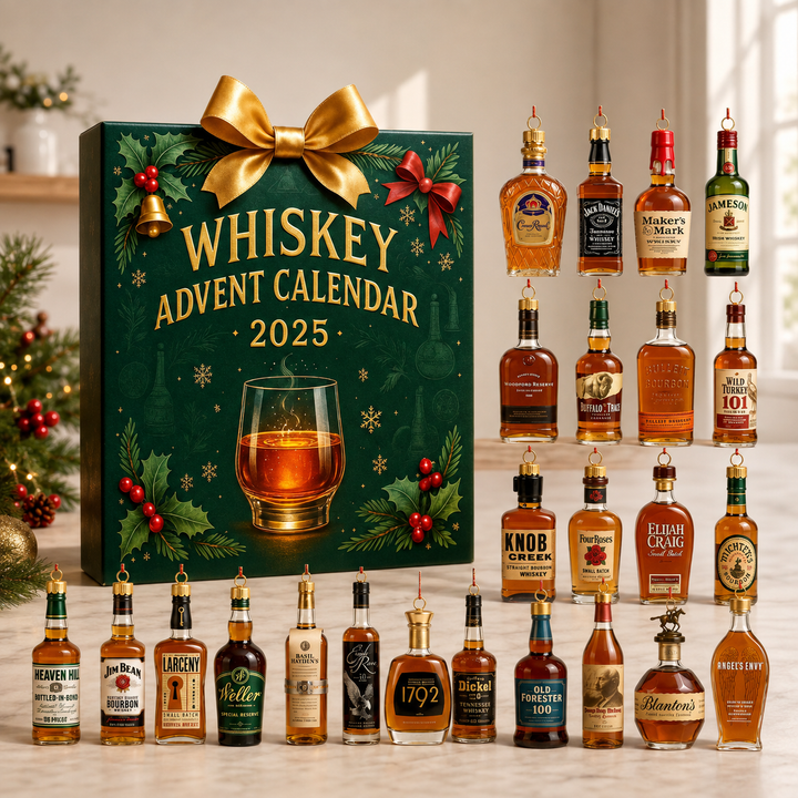 Whiskey Advent Calendar 2025 with miniature bottles