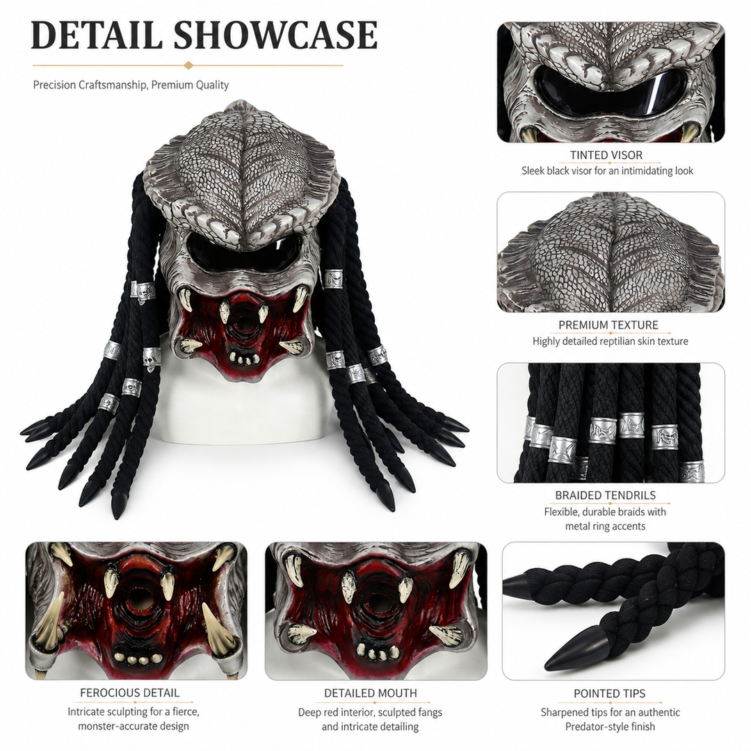 Predator Alien Hunter Mask for Halloween Cosplay Headgear