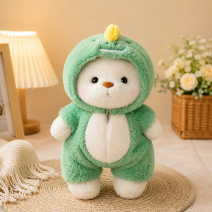 Kawaii Bear Plush Teddy Wear Suit Soft Kids Christmas Gift