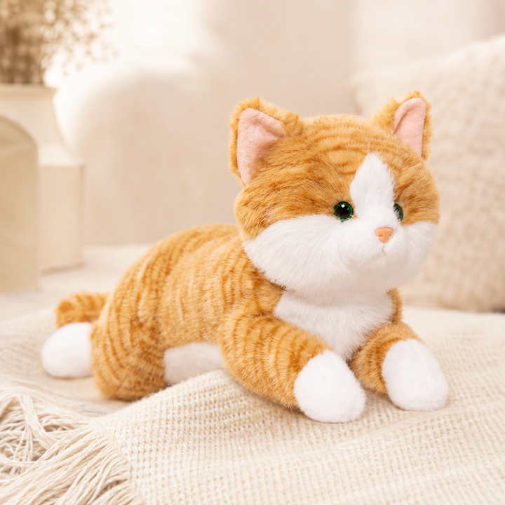 Lying Cat Plush Toy Soft Long Arm Kitten Pillow Kids Gift