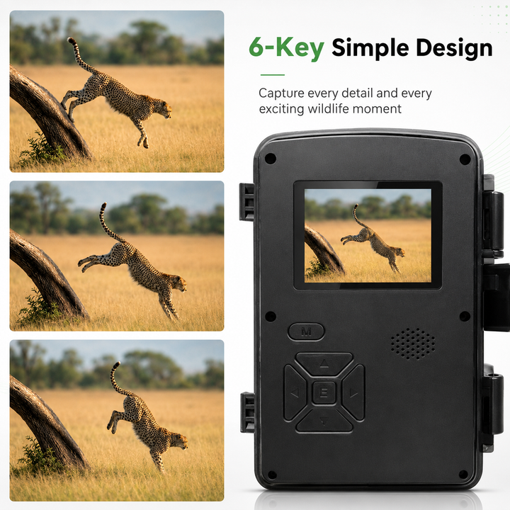 Hunting Trail Camera 4 Pack 24MP 1440P Night Vision Waterproof Wildlife Game Cam