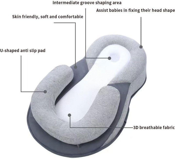 Baby Bassinet Wedge Lounger Anti-Reflux Infant Bed