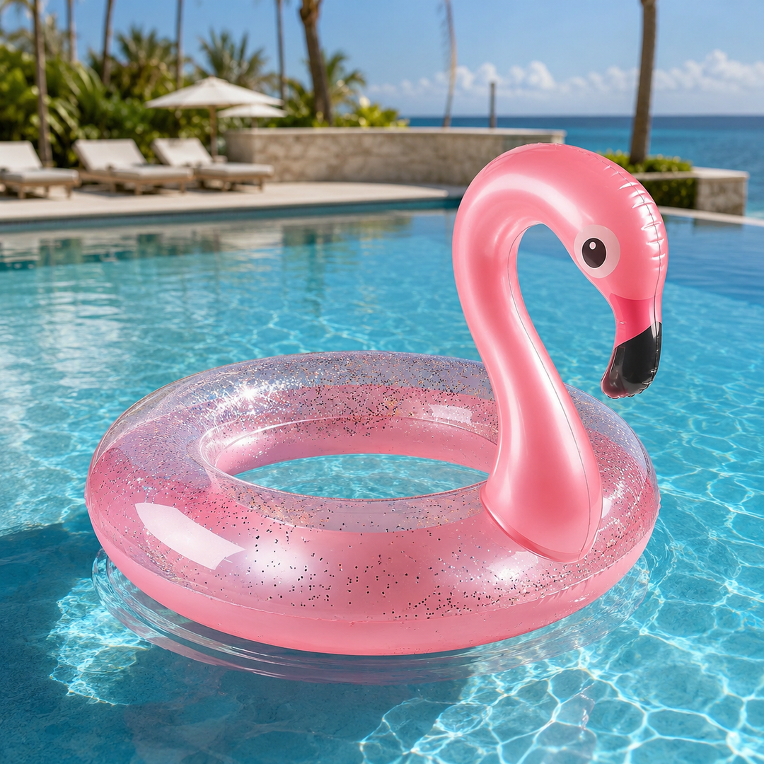 Flamingo Inflatable Pool Float Summer Beach Swimming Ring Kids Adults