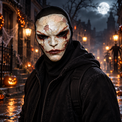 3D Breathable Mesh Full Face Mask for Costume Parties