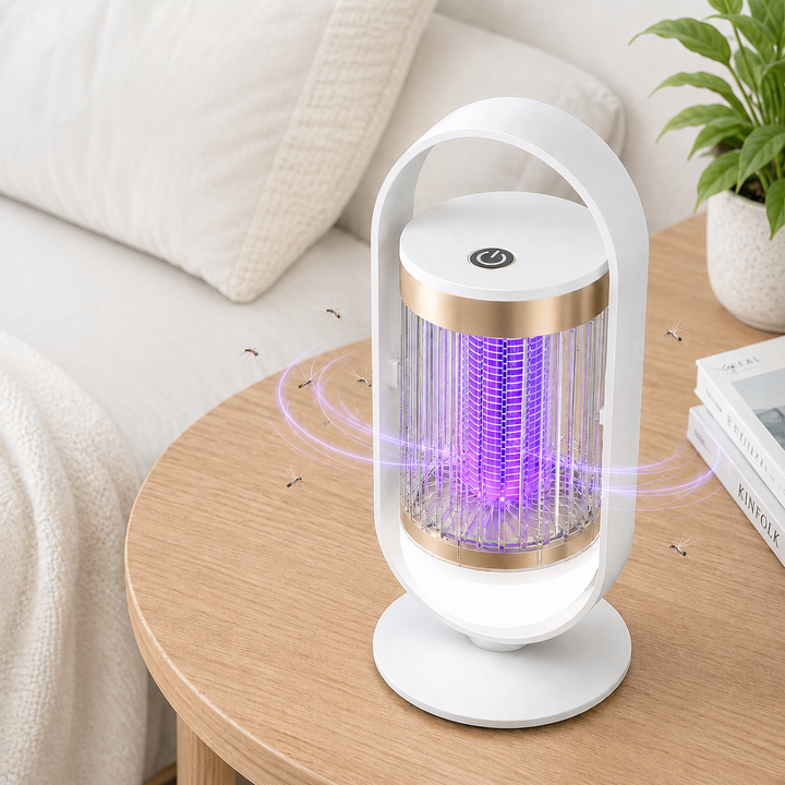 Electric Mosquito Killer Lamp Night Light Insect Trap with Sensor and Electric Shock