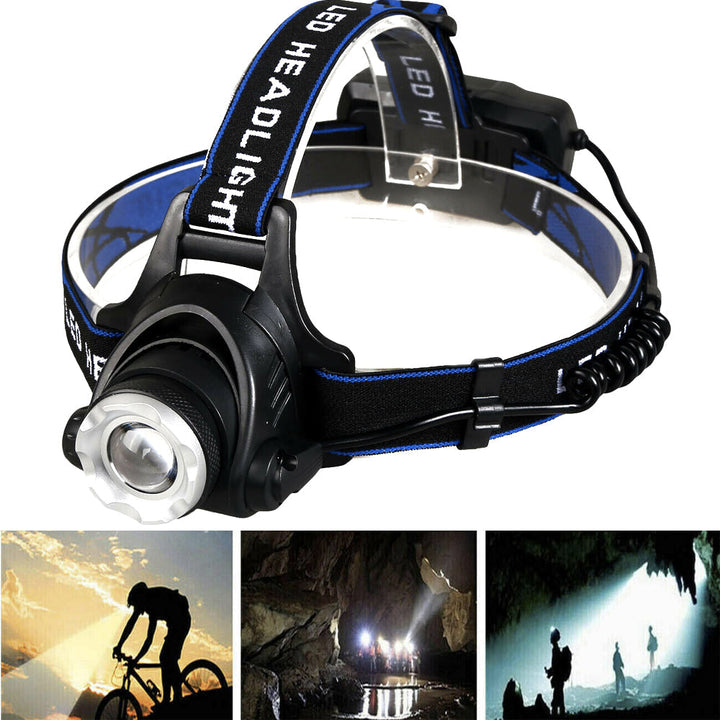 Rechargeable LED Headlamp with Rechargeable Batteries