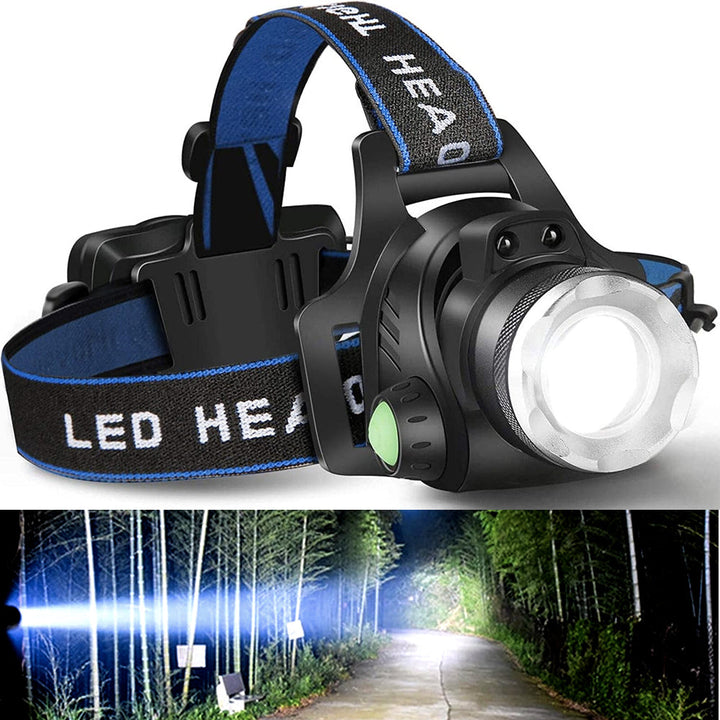 Rechargeable LED Headlamp with Rechargeable Batteries
