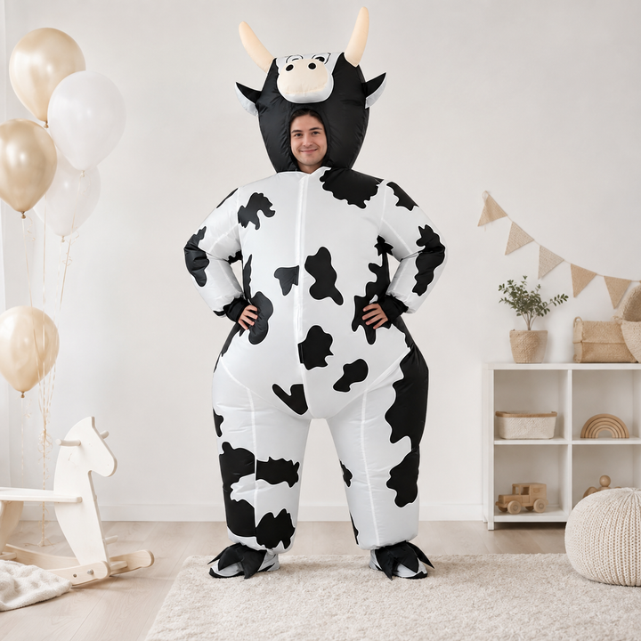 Inflatable Cow Ride-On Costume for Adult Halloween