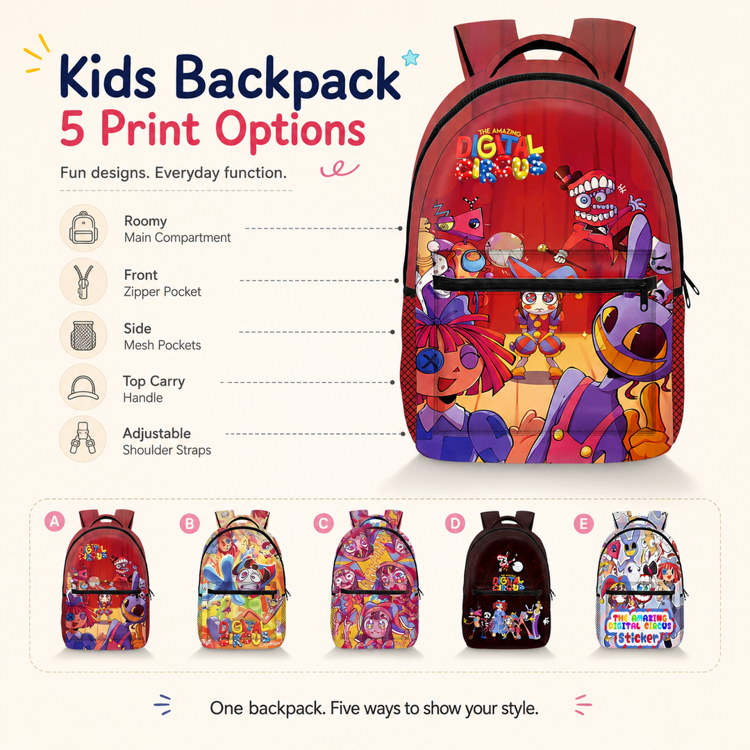 The Amazing Digital Circus Backpack for Kids