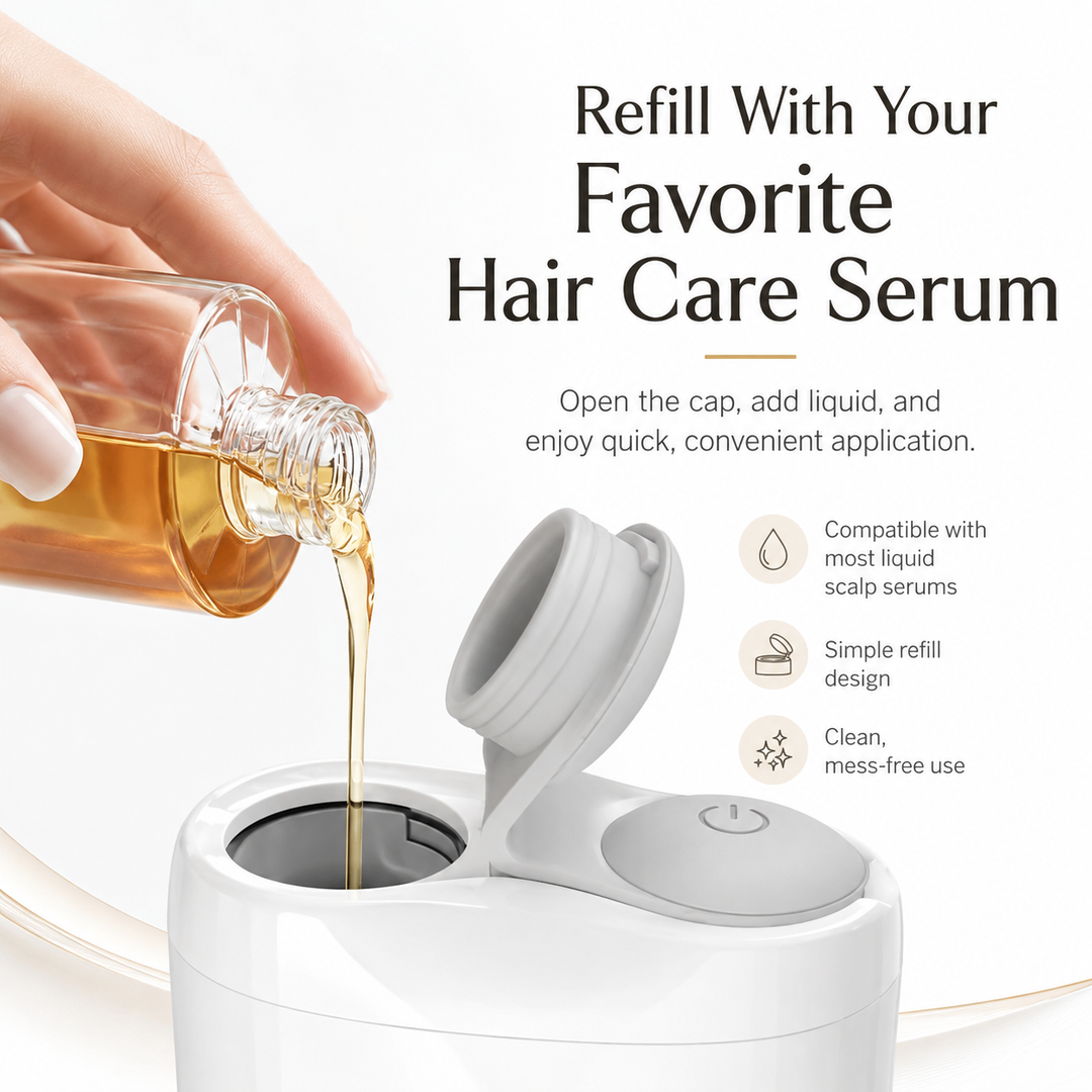 Scalp Applicator Comb Hair Growth Serum Oil Liquid Guide with Scalp Massager